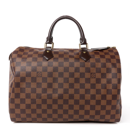 Louis Vuitton Damier Ebene Speedy 35 1 of 14