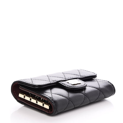 Chanel Lambskin Quilted 4 Key Holder Black 4 of 9
