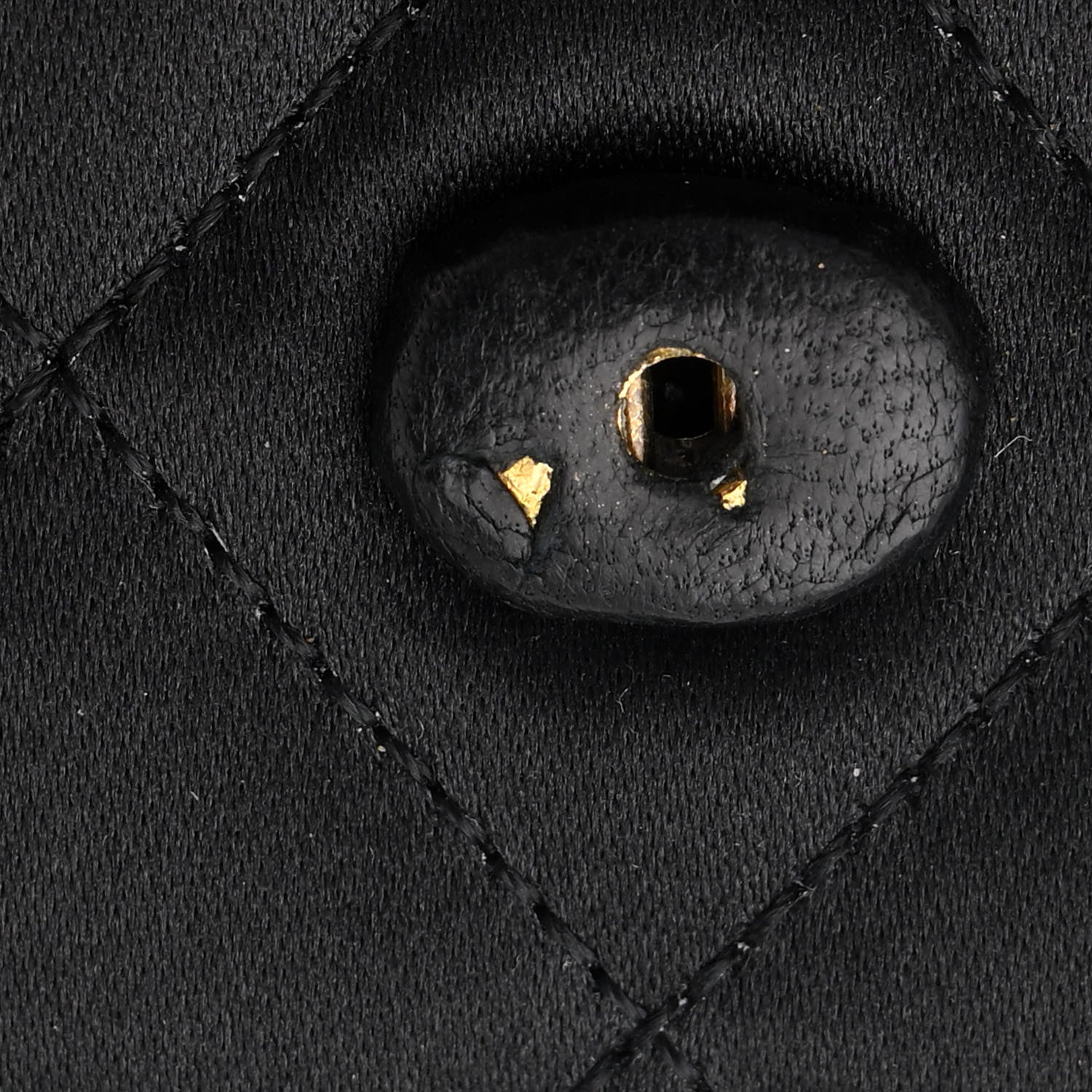 Chanel Satin Quilted Half Moon Flap Black 12 of 14