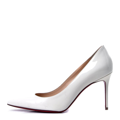 Christian Louboutin Patent Decollete 554 85 Pumps 36.5 White 1 of 6
