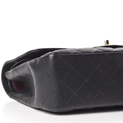 Chanel Caviar Quilted Jumbo Double Flap Black 9 of 10
