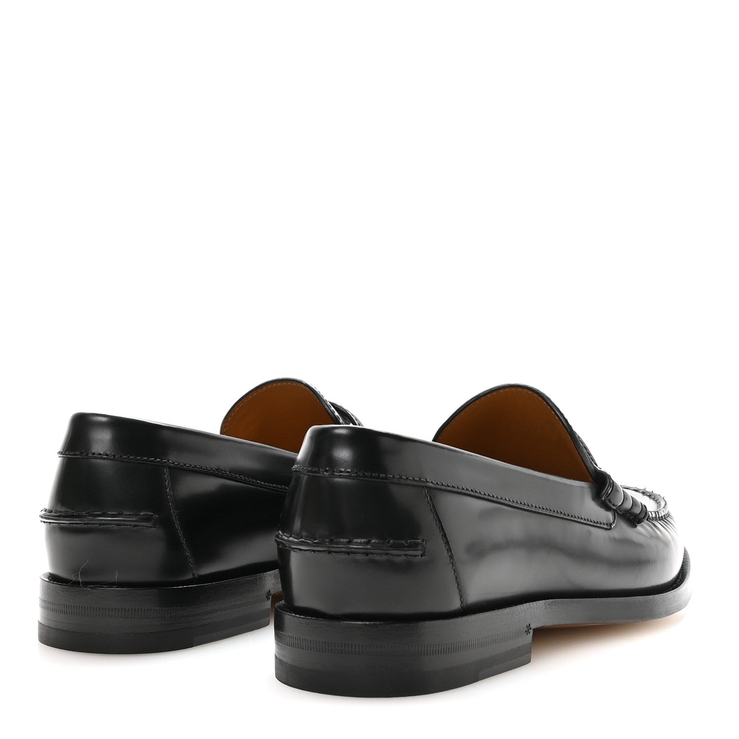 Gucci Calfskin Mens Interlocking G Millennial Ribot Loafers 8 Black 5 of 9