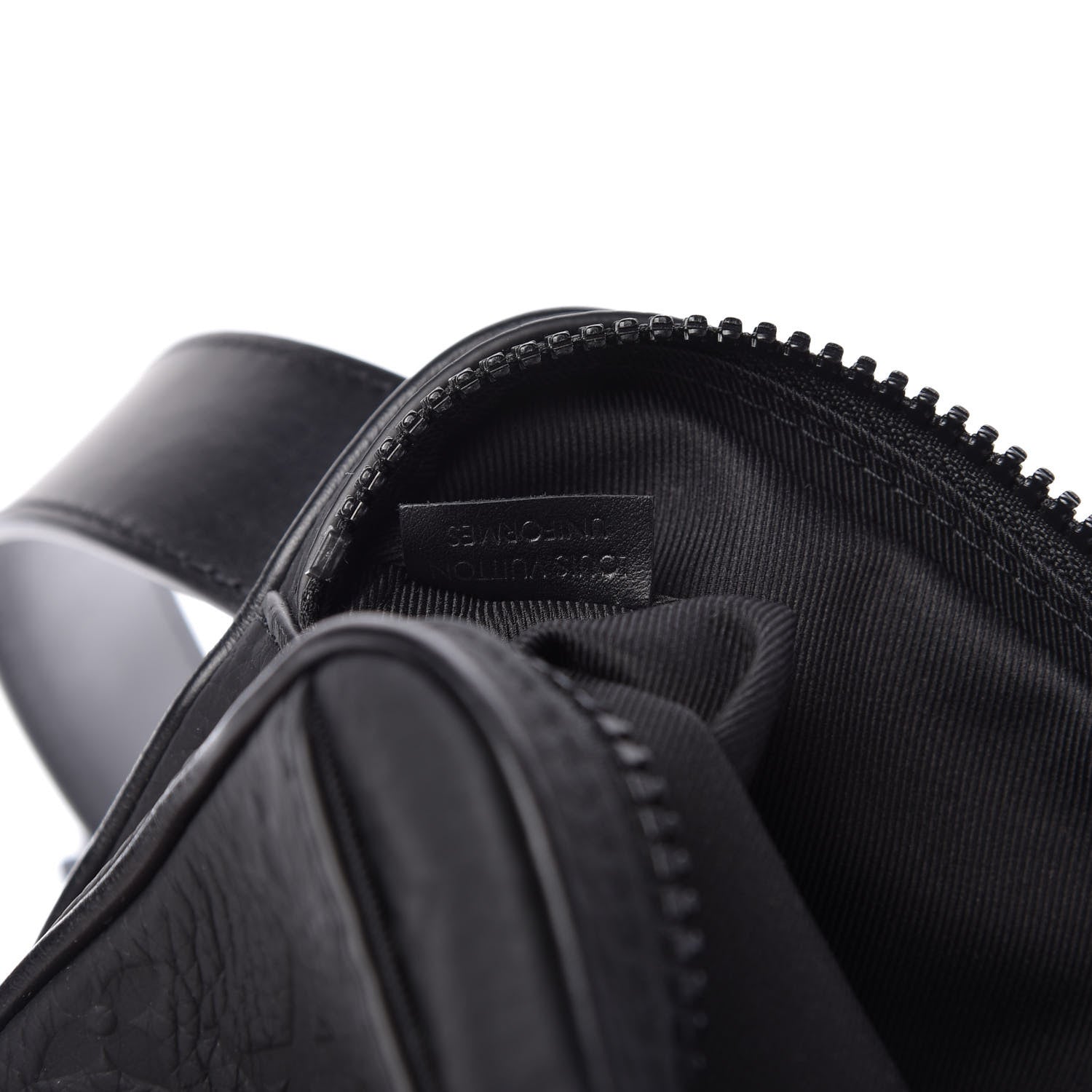 Louis Vuitton Taurillon Monogram Uniformes Solar Ray Soft Pochette Volga Belt Bag Black 8 of 10