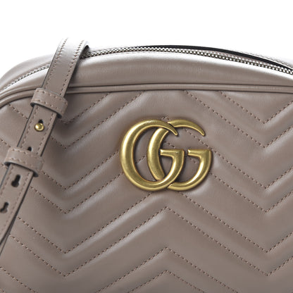Gucci Calfskin Matelasse Small GG Marmont Chain Shoulder Bag Porcelain Rose 10 of 10