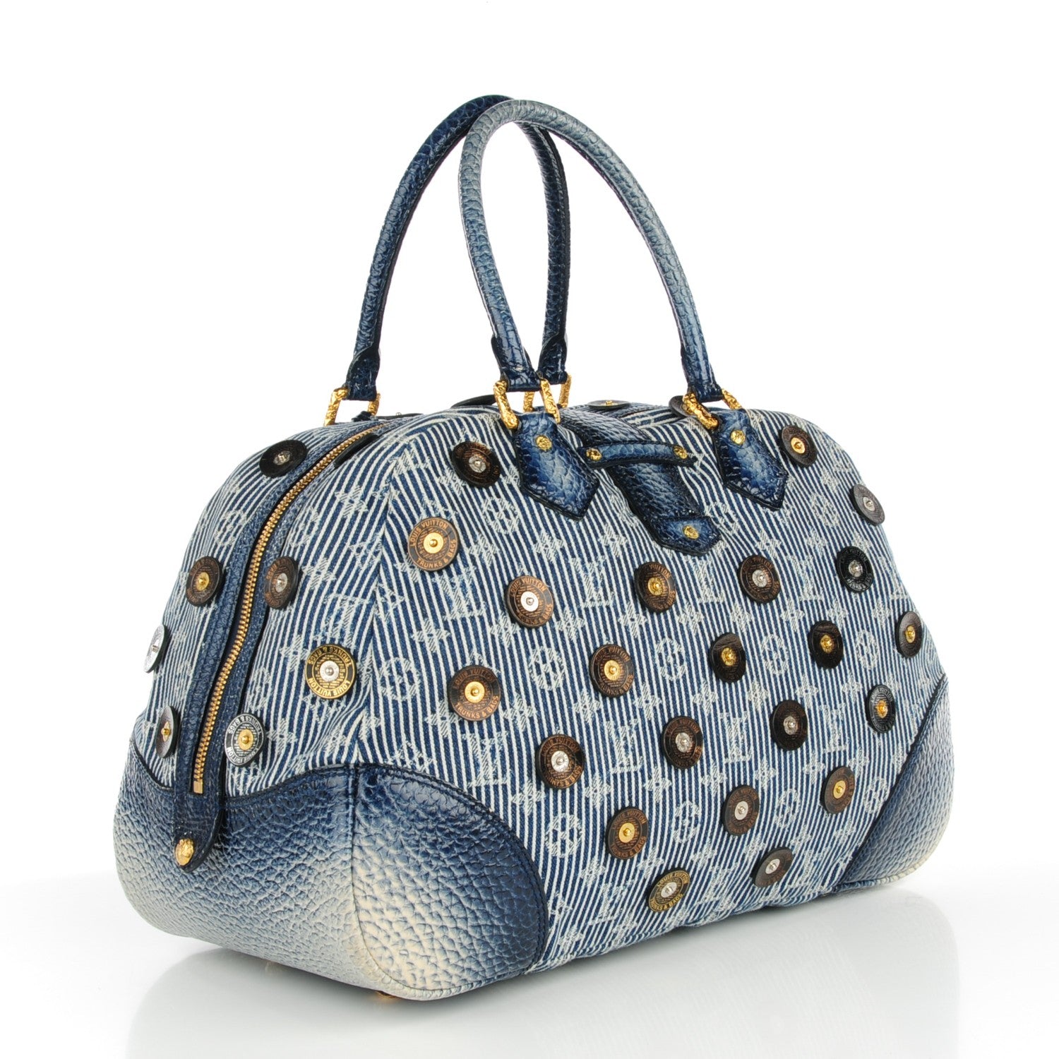 Louis Vuitton Denim Polka Dot Trunks and Bags Bowly 3 of 8