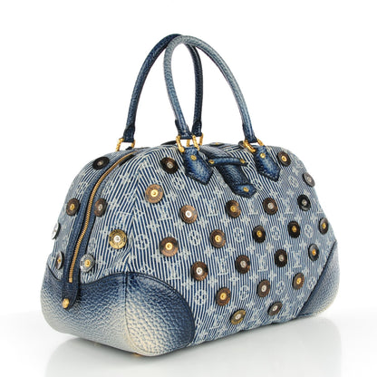 Louis Vuitton Denim Polka Dot Trunks and Bags Bowly 3 of 8