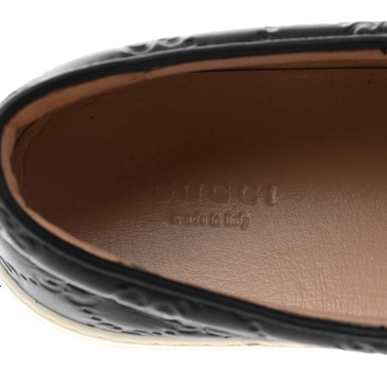Gucci Guccissima Dublin Slip On Sneakers 37.5 Black 7 of 10