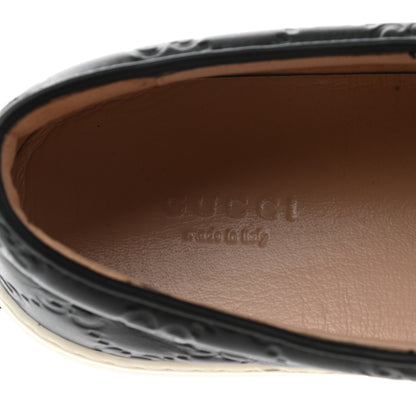 Gucci Guccissima Dublin Slip On Sneakers 37.5 Black 7 of 10