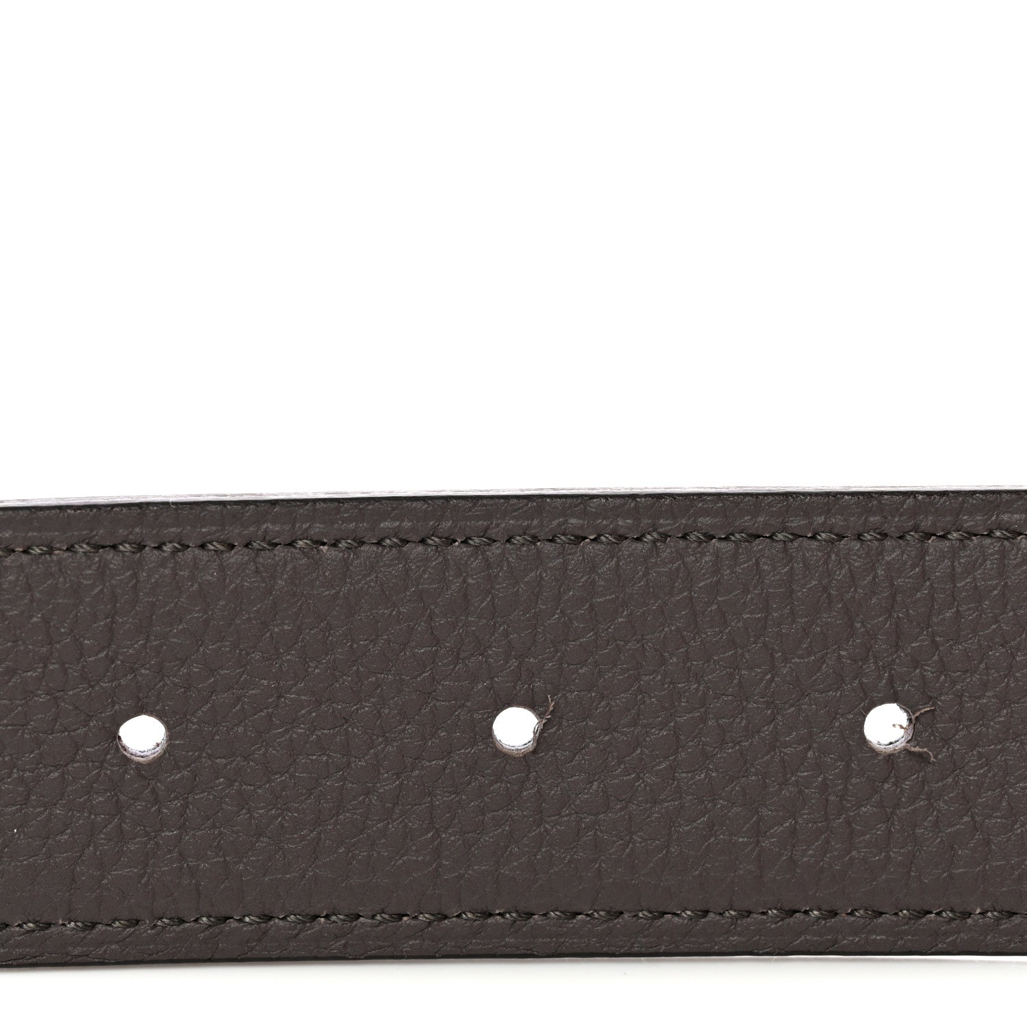 Hermes Box Togo 32mm Guilloche H Belt 85 34 Black Etain 4 of 6