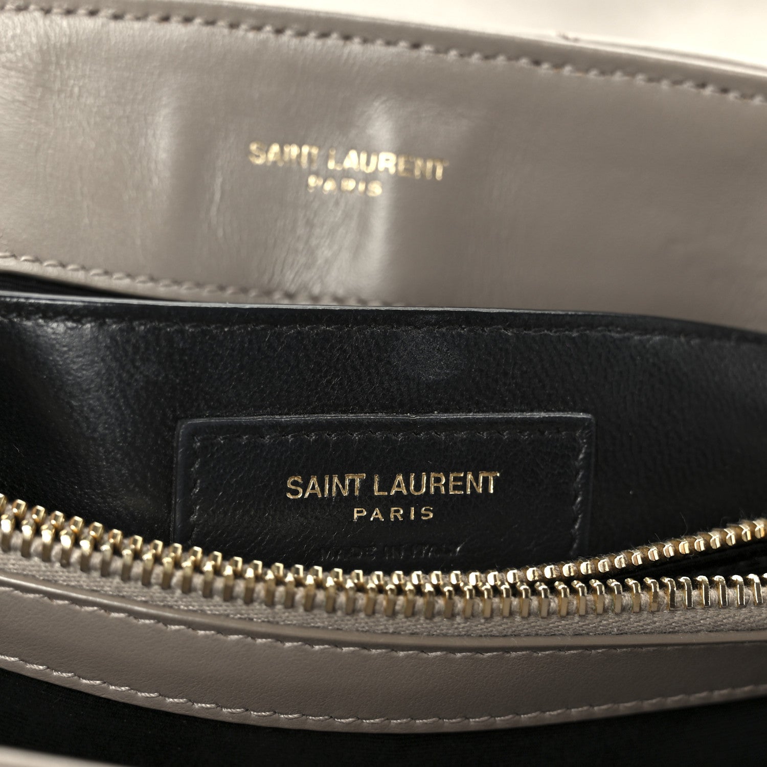 Saint Laurent Calfskin Y Quilted Monogram Small Loulou Chain Satchel Taupe 7 of 11