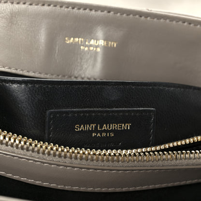 Saint Laurent Calfskin Y Quilted Monogram Small Loulou Chain Satchel Taupe 7 of 11