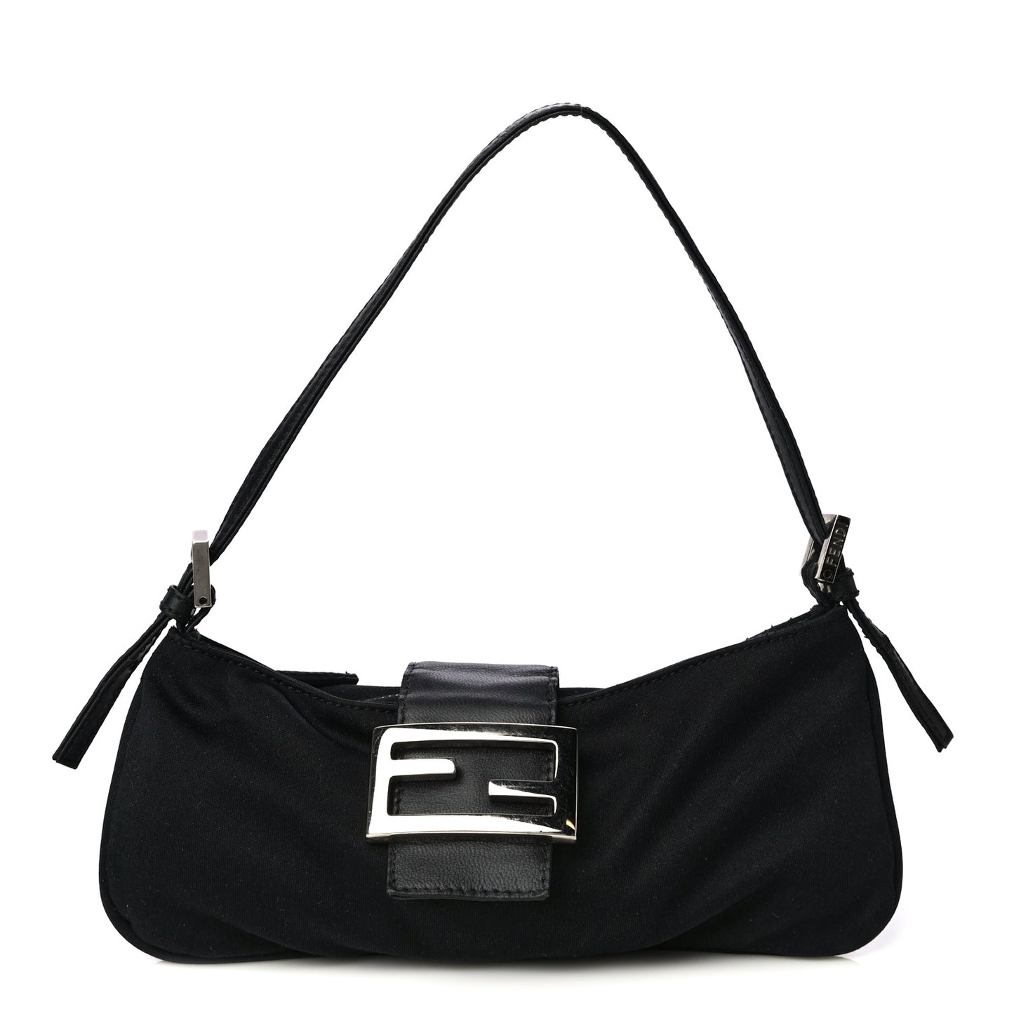 Nylon Baguette Bag Black