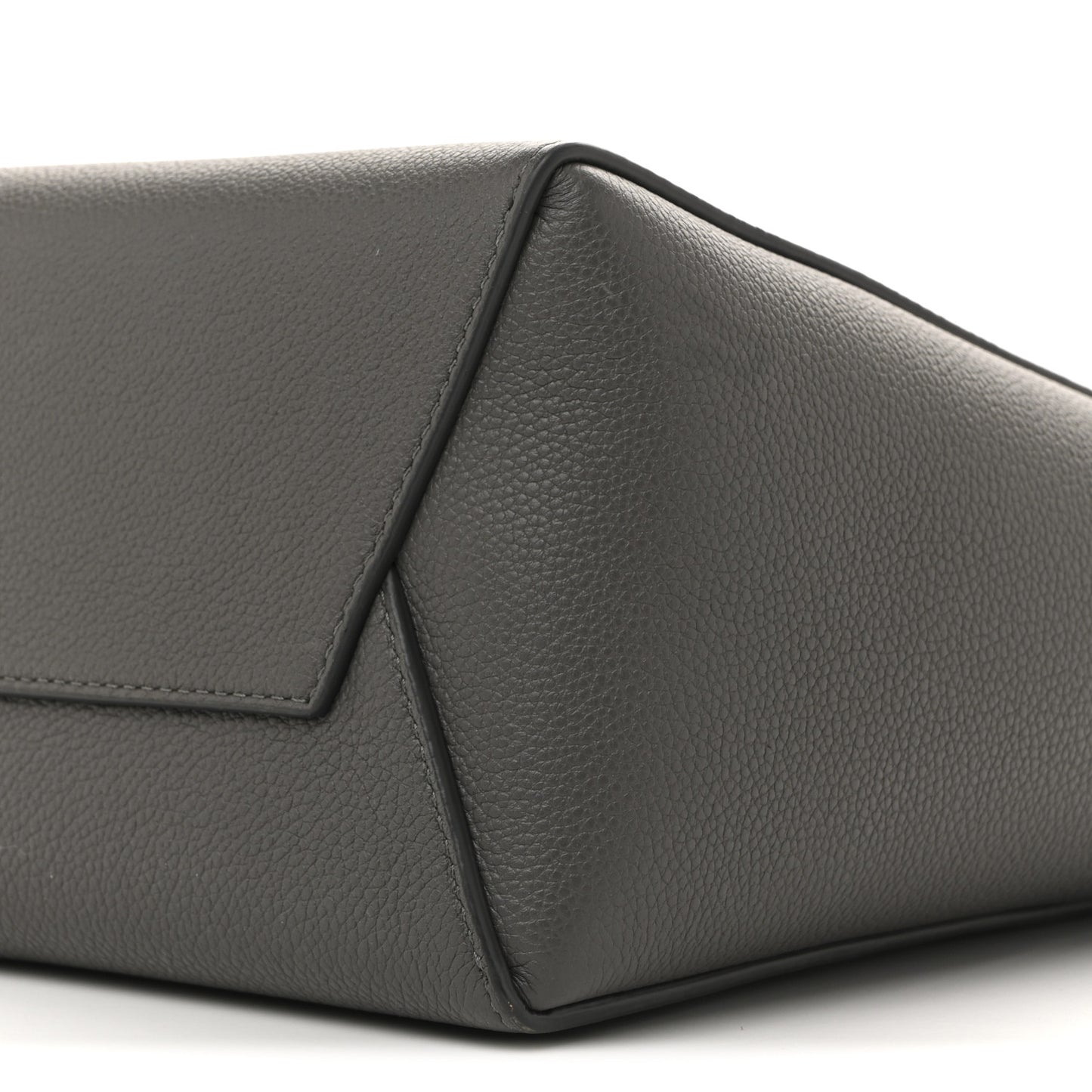 Soft Grained Calfskin Small Sangle Bucket Bag Kohl