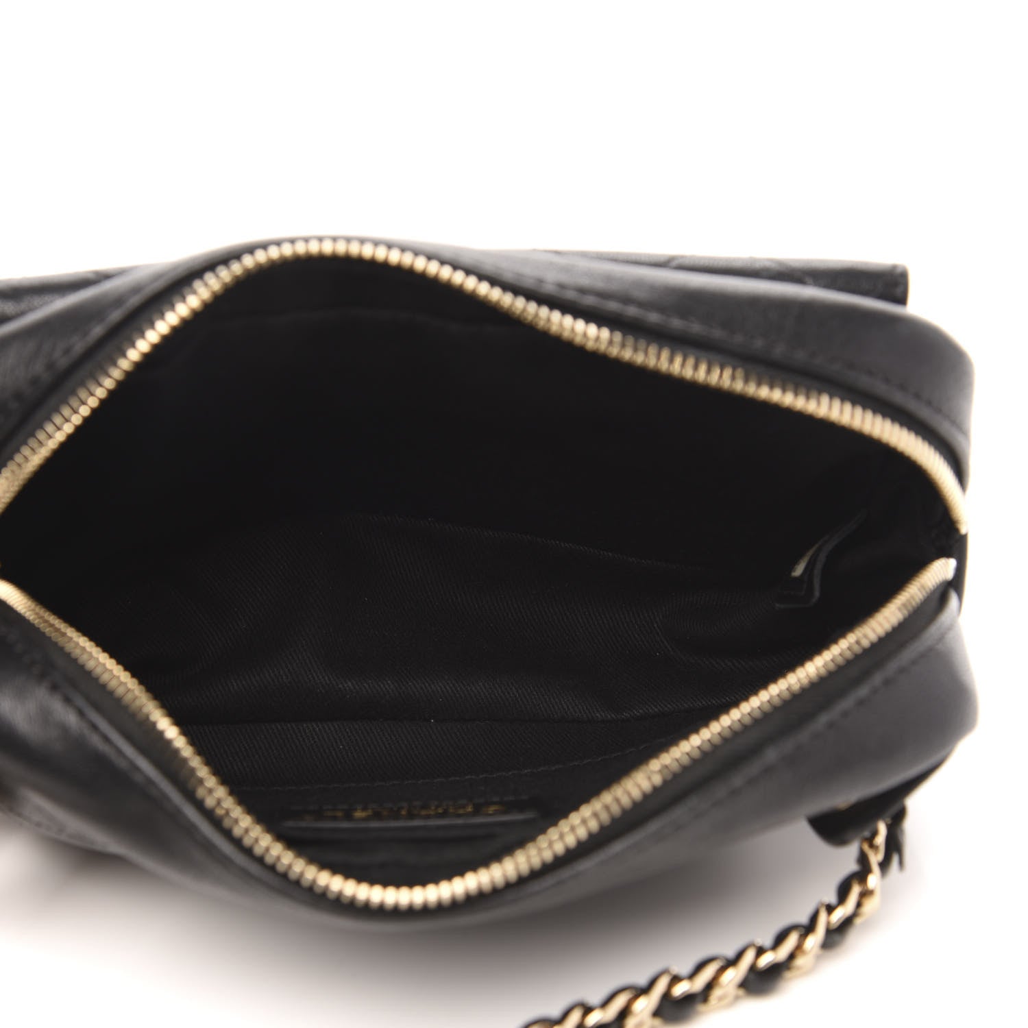 Chanel Calfskin Stitched Casual Trip Waist Bag Black 5 of 13