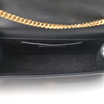Saint Laurent Smooth Calfskin Medium Classic Monogram Kate Tassel Satchel Black 5 of 12