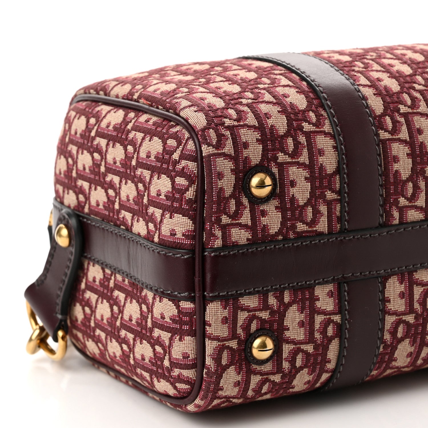 Christian Dior Oblique Boston Bag Bordeaux 9 of 11
