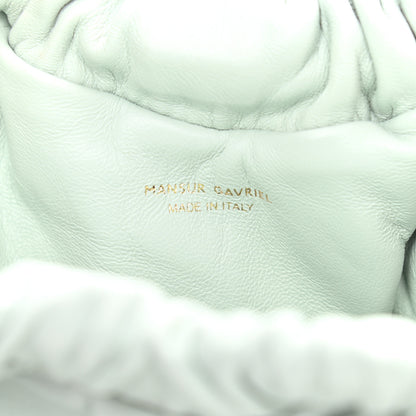 Mansur Gavriel Lambskin Mini Cloud Clutch Seafoam 5 of 8
