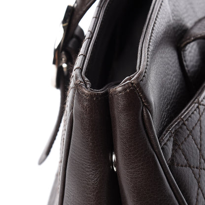 Christian Dior Calfskin Cannage Shoulder Bag Dark Brown 19 of 24