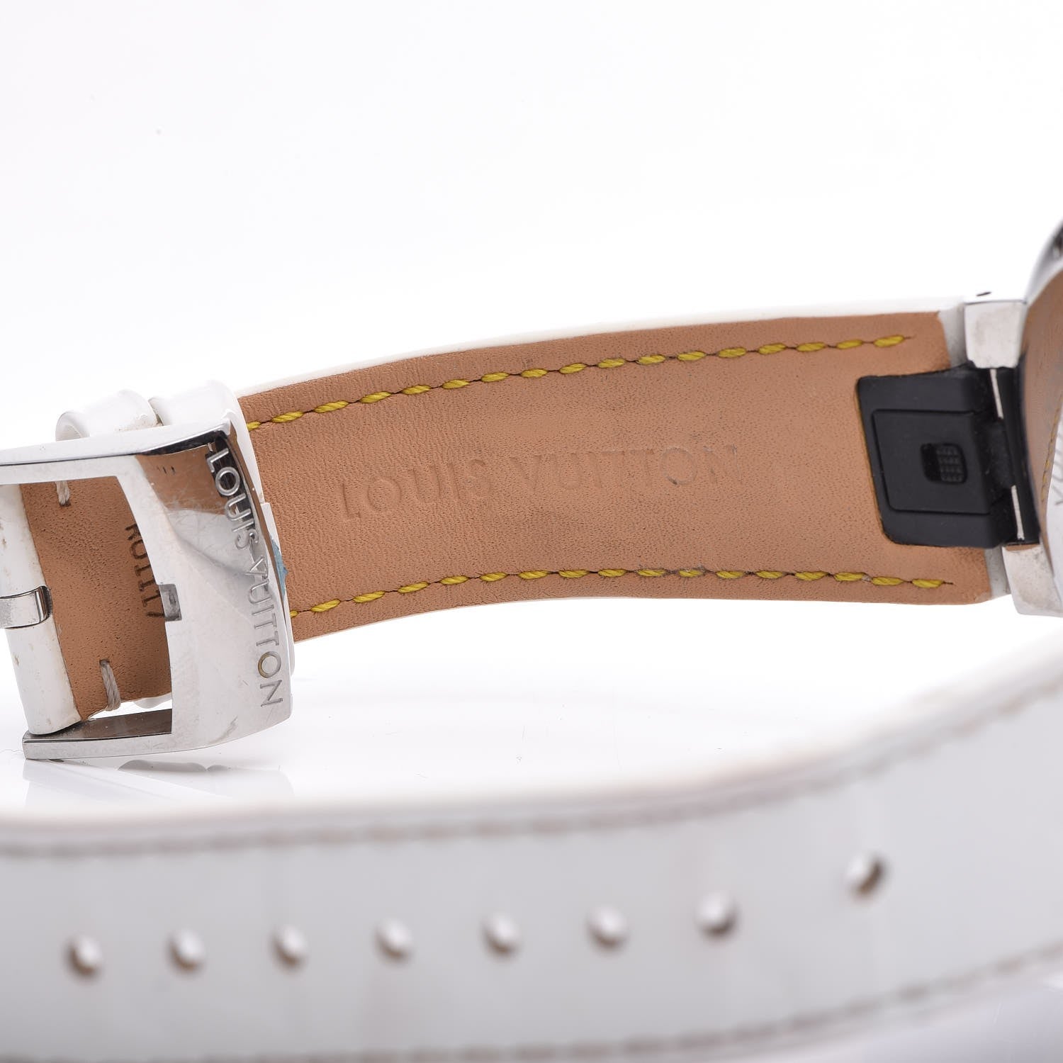 Louis Vuitton Stainless Steel 42mm Monogram Tambour Horizon Smartwatch White 9 of 12