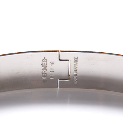Hermes Matte Enamel Narrow Clic Clac HH Bracelet GM Black 4 of 5