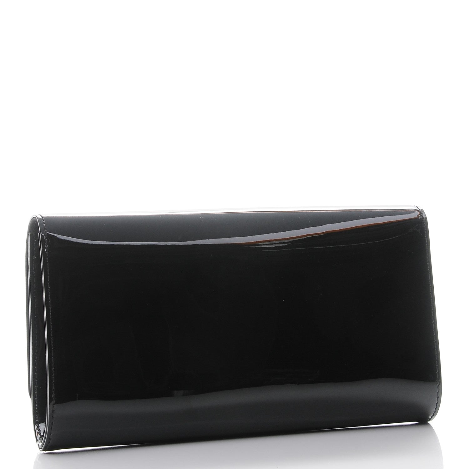 Louis Vuitton Patent Louise Clutch Black 3 of 8
