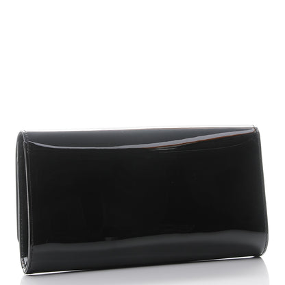 Louis Vuitton Patent Louise Clutch Black 3 of 8
