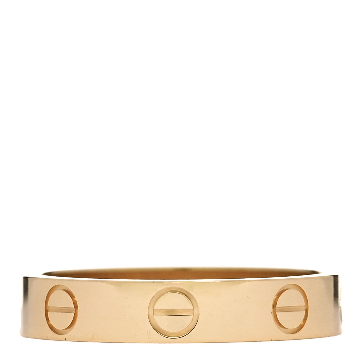 18K Yellow Gold 3.5mm LOVE Wedding Band Ring 52 6