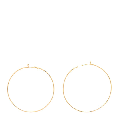 Tiffany 18K Yellow Gold Diamond Medium Elsa Peretti Hoop Earrings 3 of 5