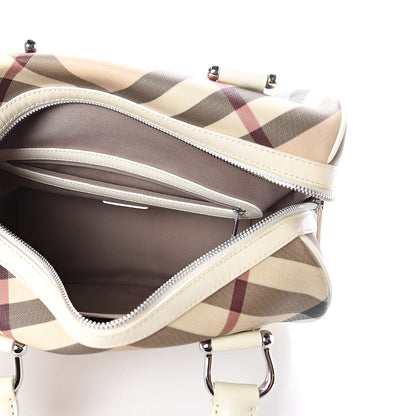 Burberry Nova Check Bowling Bag White 4 of 8