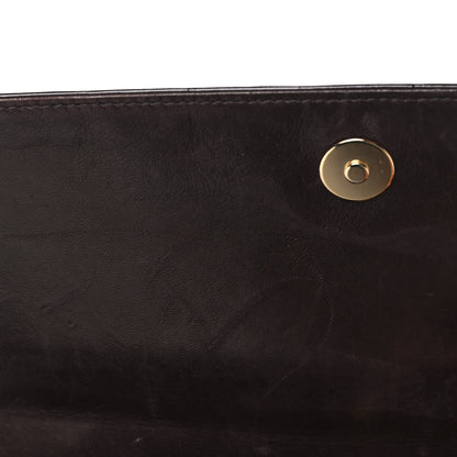 Chanel Patent Chocolate Bar Quilted CC Flap Burgundy 9 of 10