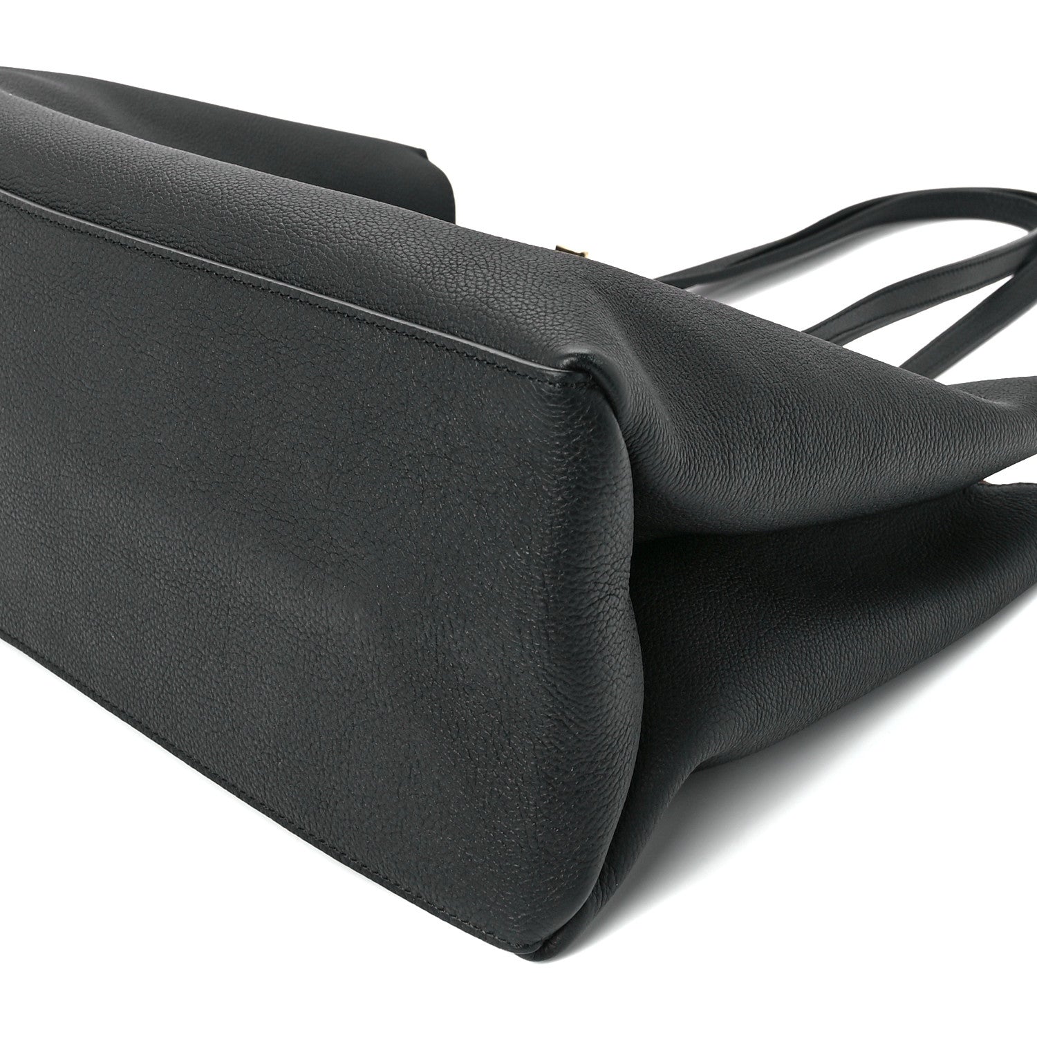 Louis Vuitton Grained Calfskin Lockme Shopper Black 10 of 10