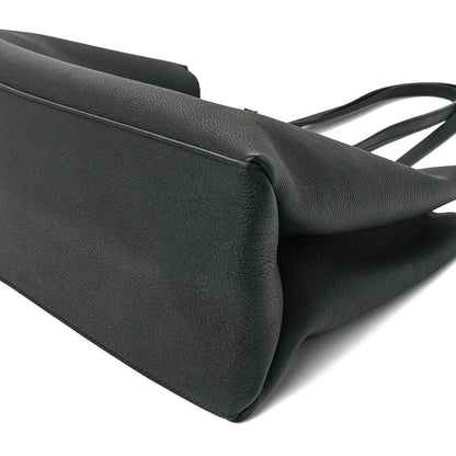 Louis Vuitton Grained Calfskin Lockme Shopper Black 10 of 10