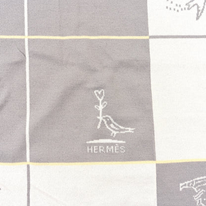 Hermes Cotton Cabriole Blanket Gris Perle 2 of 3