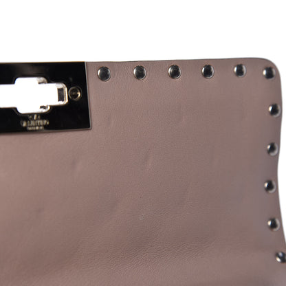 Valentino Garavani Lambskin Medium Rockstud Spike Shoulder Bag Poudre 8 of 12