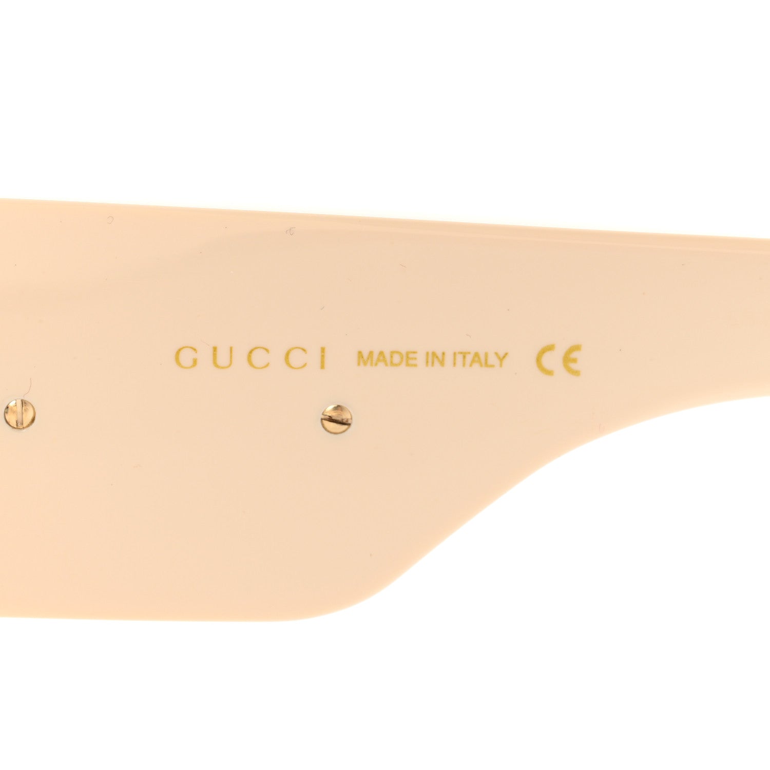 Gucci Acetate Crystal Oversize Hollywood Forever Sunglasses GG0144S Ivory 5 of 9