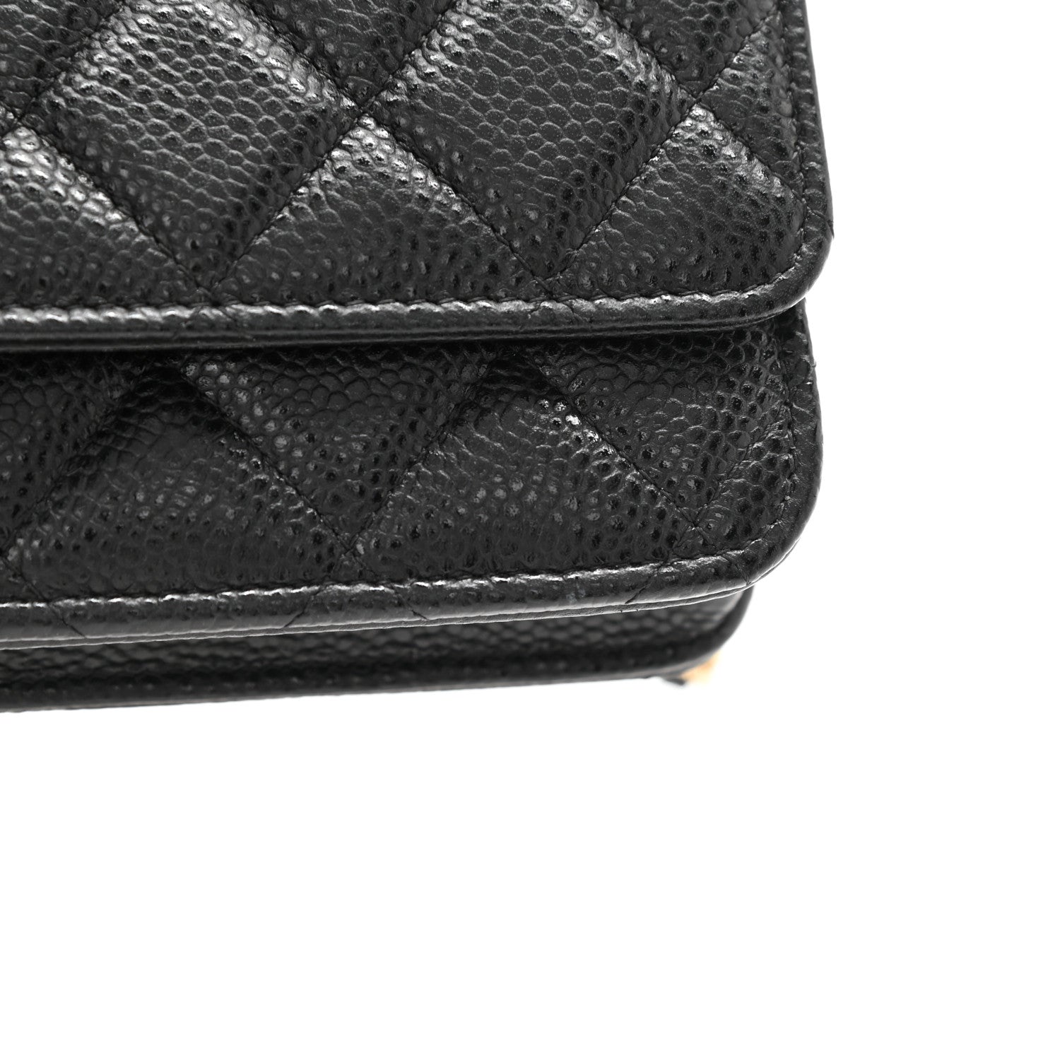Chanel Caviar Quilted Wallet On Chain WOC Black 10 of 11