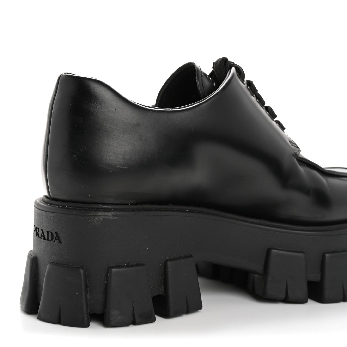 Spazzolato Rois Monolith 55mm Derby Loafers 37 Black