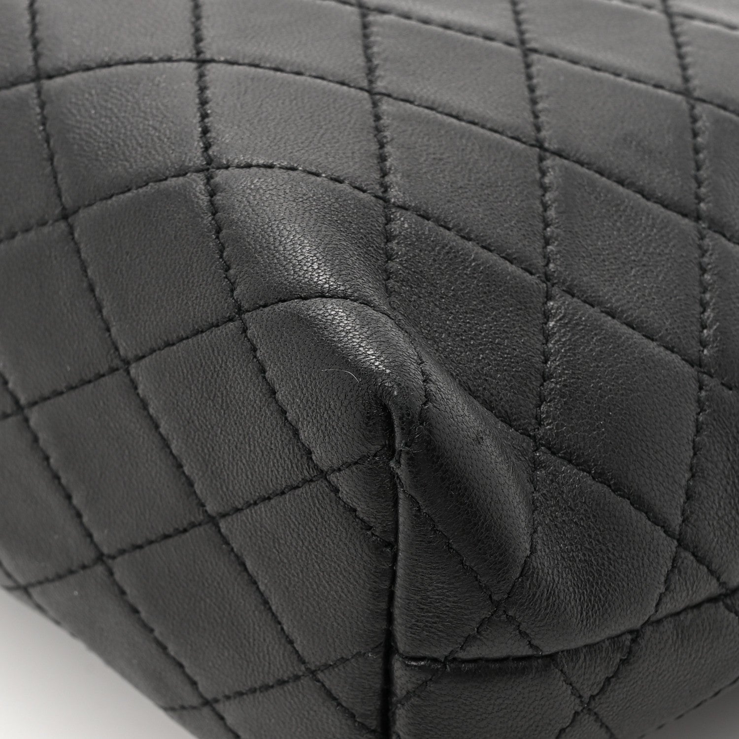 Saint Laurent Lambskin Quilted Gaby Cosmetic Pouch Black 11 of 11