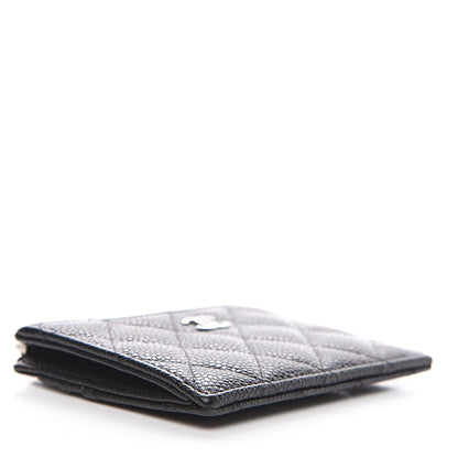 Chanel Caviar Quilted CC Zip Card Holder Black 3 of 6