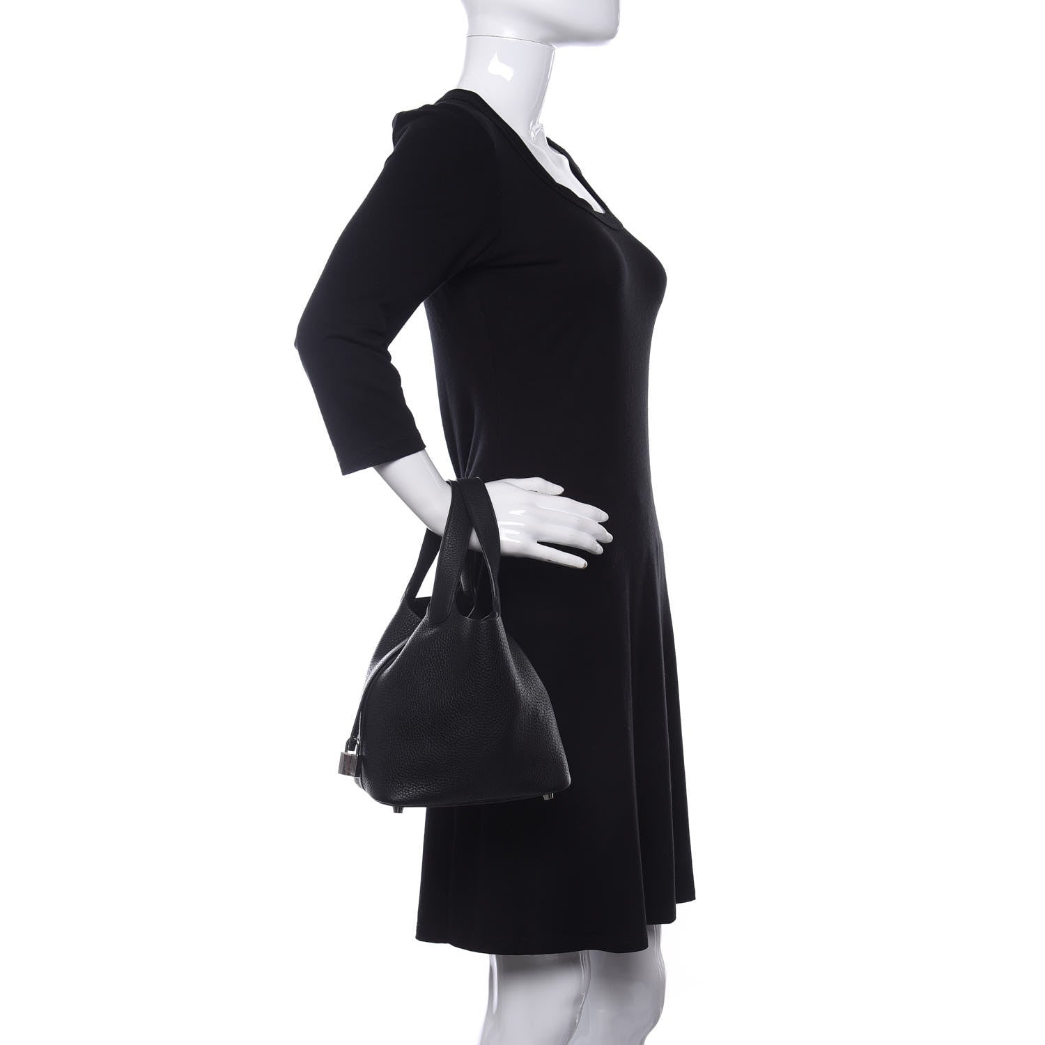 Hermes Taurillon Clemence Picotin Lock 18 PM Black 2 of 11