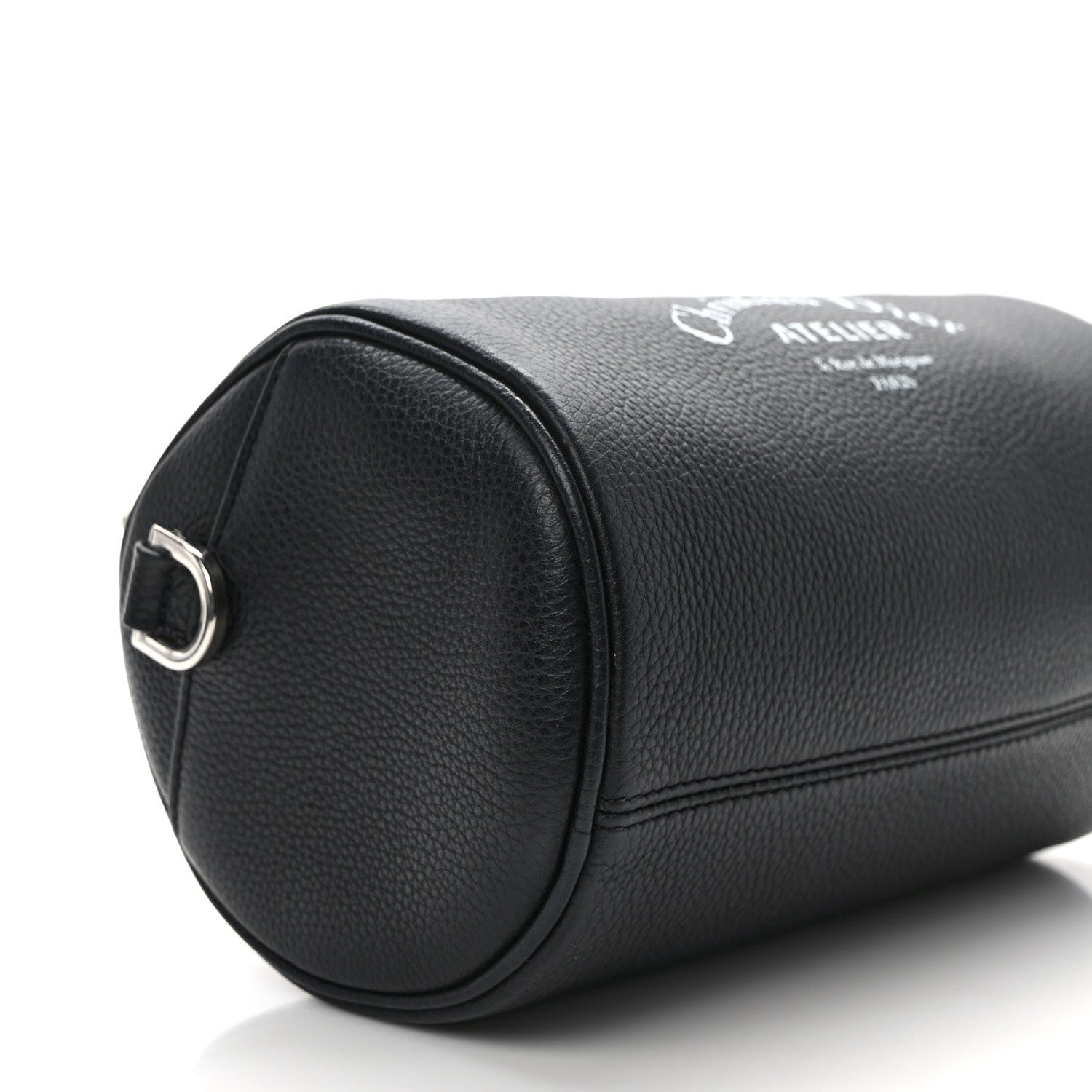 Christian Dior CHRISTIAN DIOR HOMME Grained Calfskin Mens Roller Pouch Black 8 of 12