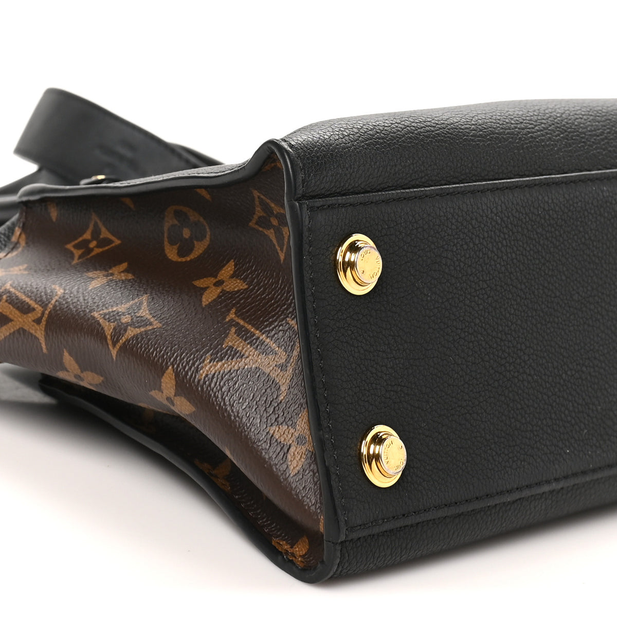 Louis Vuitton Calfskin Monogram On My Side PM Black 8 of 9