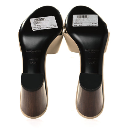 Saint Laurent Lambskin Bianca Mules 36.5 5 of 7