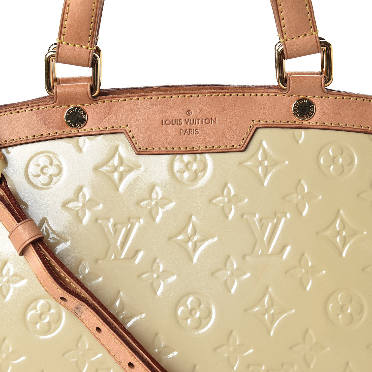 Louis Vuitton Vernis Brea GM Blanc Corail 7 of 15