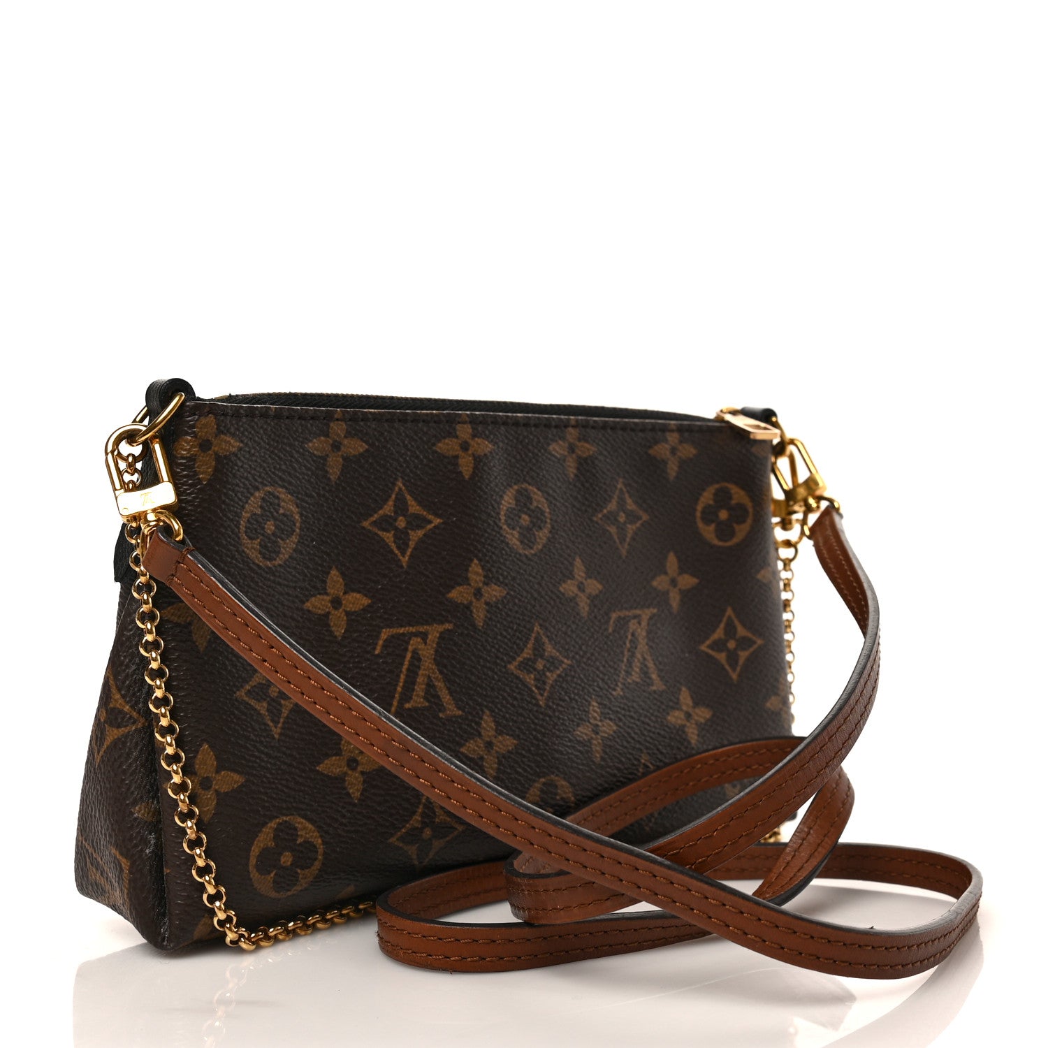 Louis Vuitton Monogram Pallas Clutch Black 3 of 8