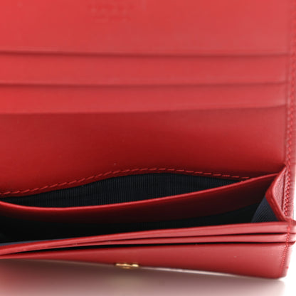Gucci GG Supreme Monogram Blooms Card Case Beige Blue Navy Hibiscus Red 5 of 7