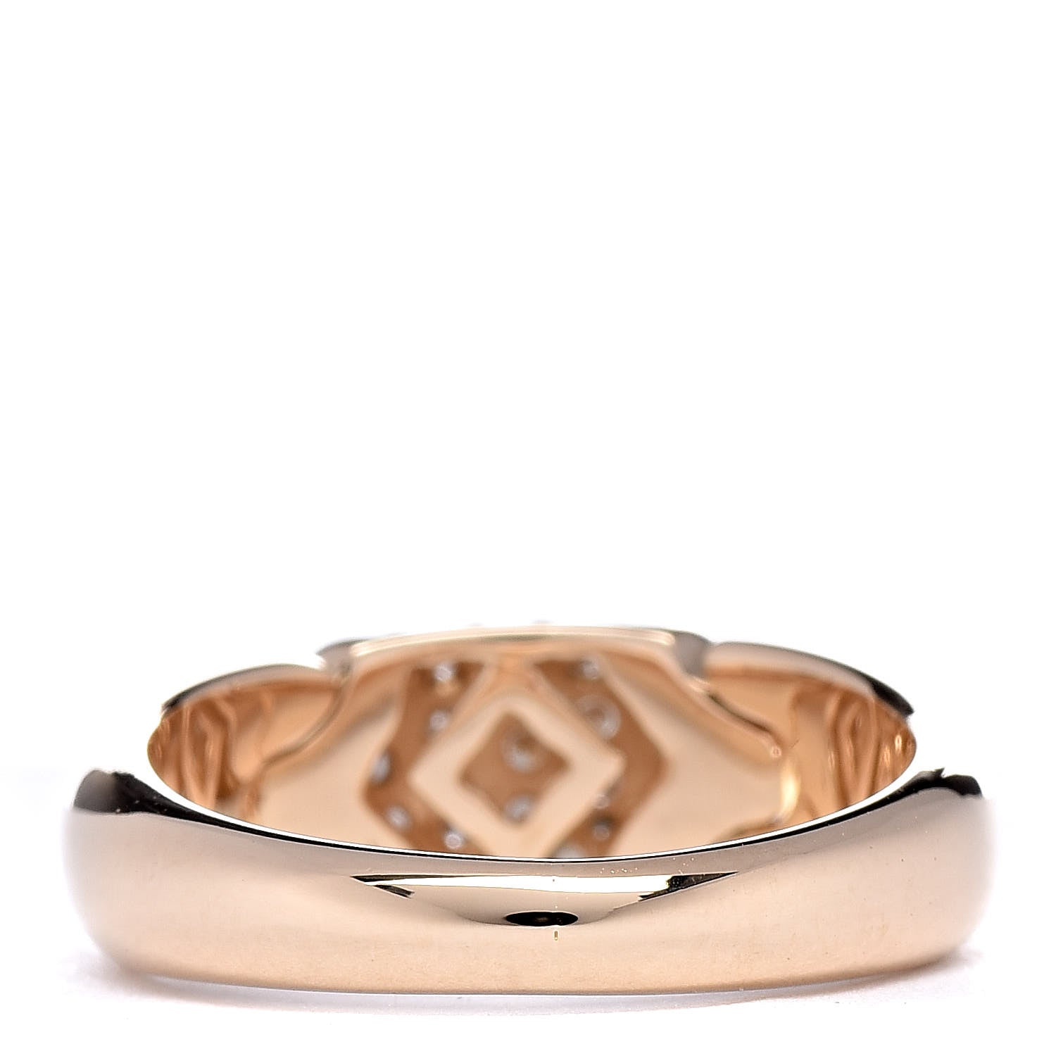 Bulgari 18K Yellow Gold Diamond Band Ring 49 5 3 of 5