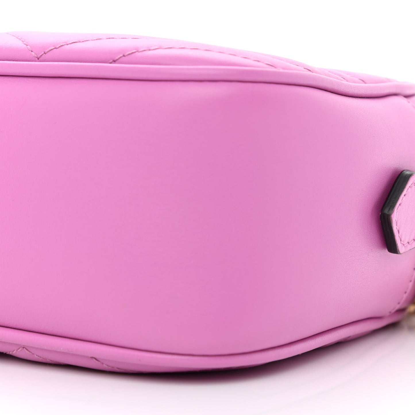 Calfskin Matelasse Small GG Marmont Chain Shoulder Bag Candy Mousse