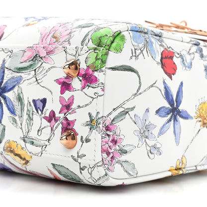 Christian Dior Calfskin Printed Small Florigelio My ABCDior Lady Dior White Multicolor 8 of 9