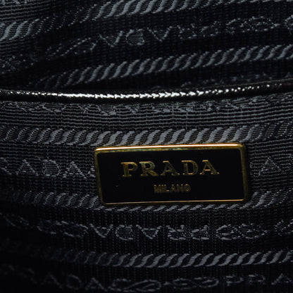 Prada Saffiano Vernice Open Promenade Tote Black 7 of 8